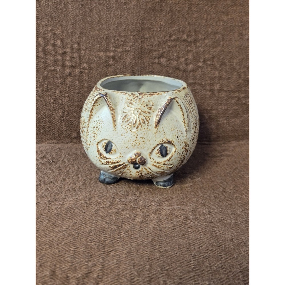 Vintage Mid Century Ceramic Cat Planter Counterpoint San Francisco Japan GVC